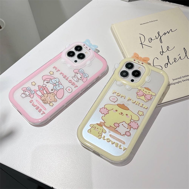 Soft Case Pelindung Desain Monster Kecil Tahan Banting Untuk iPhone 14 13 12 11 Pro Max X Xr Xs Max 7 8 6 6s Plus SE 2020