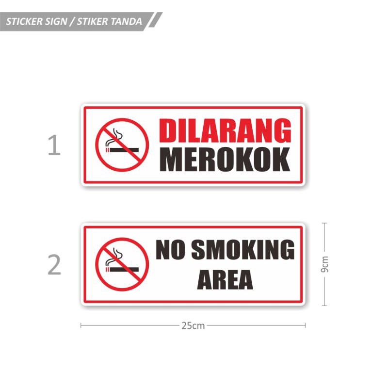 

STICKER TANDA SIGN PERINGATAN INFORMASI PETUNJUK MEROKOK
