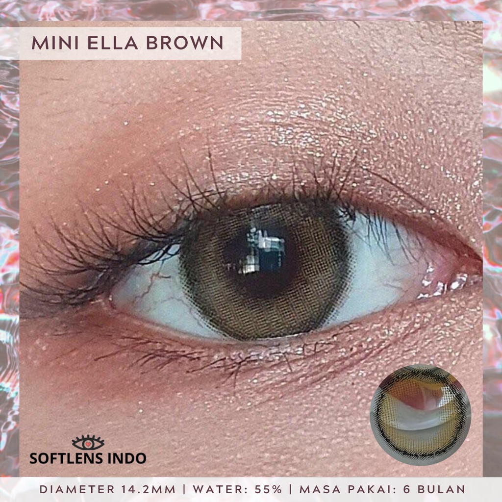 Softlens kitty kawaii mini ella brown/ coklat