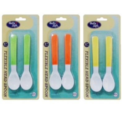 Baby Safe Sendok Makan Bayi Berkepala Lentur Flexible Spoon Usia 4+ Bulan BS349