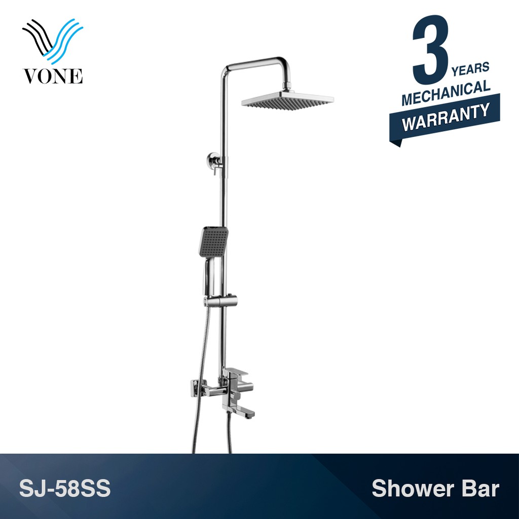 VONE SJ-58SS Shower Tiang Column Panas Dingin Keran Mixer Set Paket