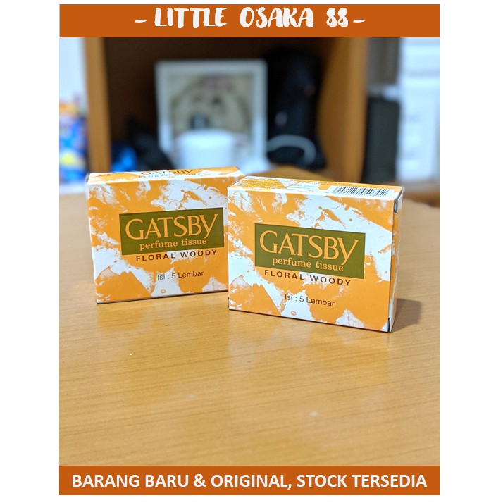 Tisu Basah Gatsby Perfume Tissue Floral Woody isi 5 lembar