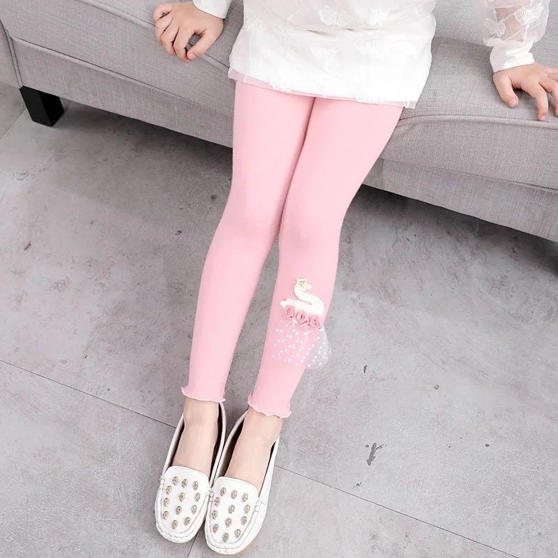 Legging Anak Perempuan Polos Semua Usia 1 Tahun-9Tahun Catton import