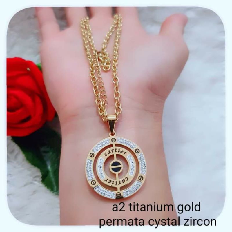 Kalung Titanium cartier