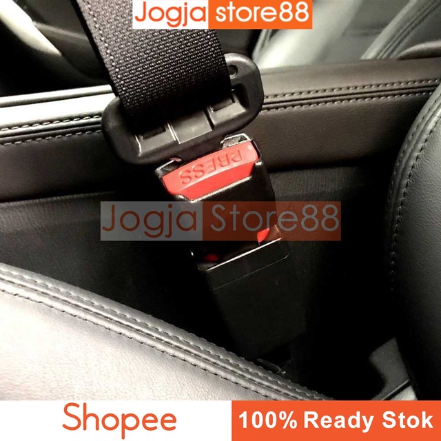 Car Seat Belt Buckle Sabuk Pengaman Mobil - Black