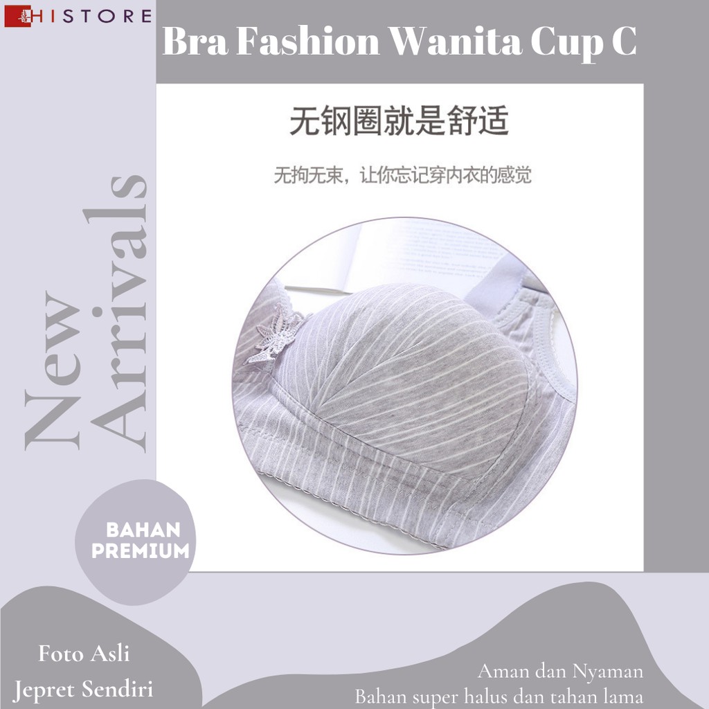 [HI] Bra BH JUMBO CUP C Fashion Wanita Bra wanita Premium Busa Tipis Tanpa Kawat Sangat Nyaman 2020