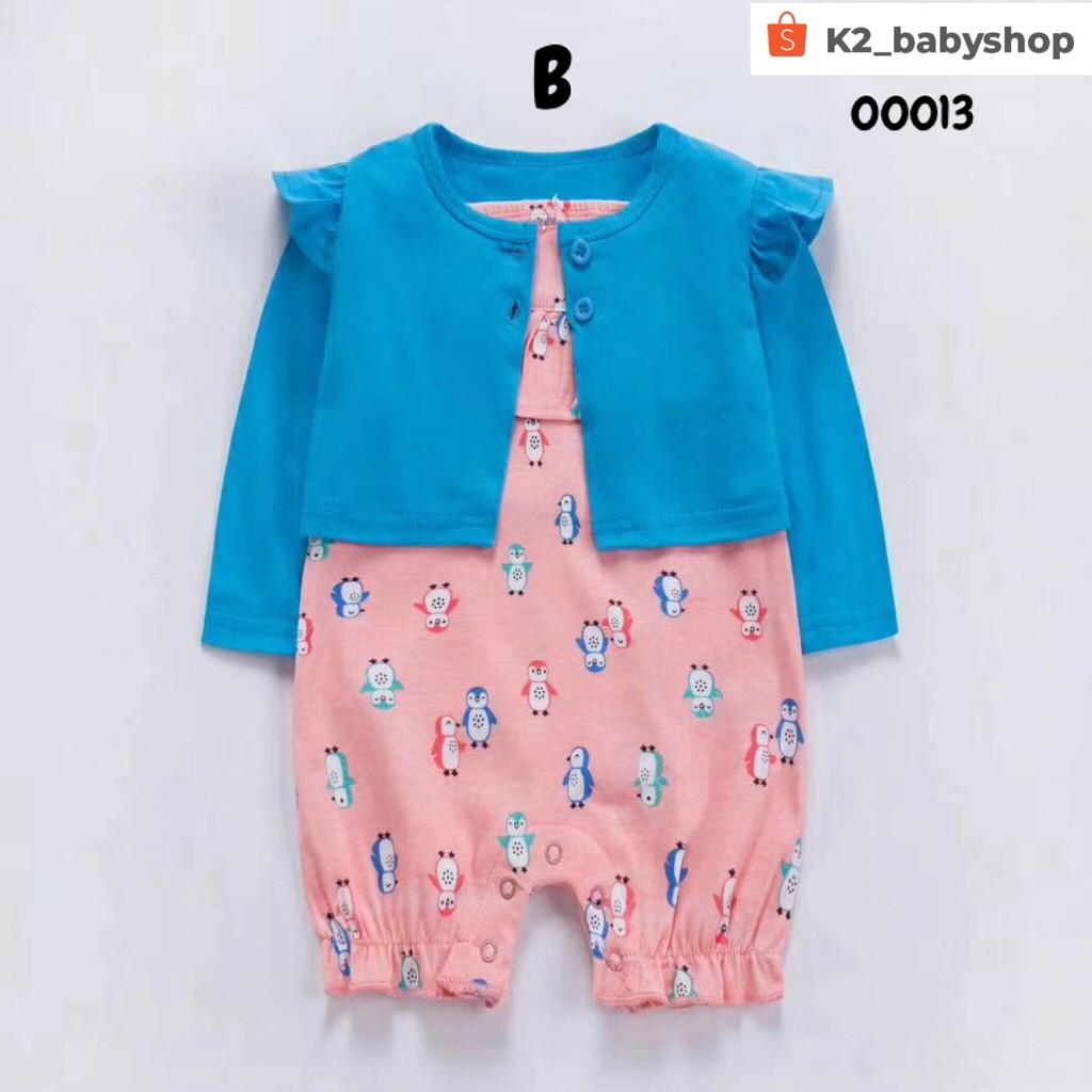 BABY K2 - BABY JUMPSUIT + CARDINGAN MOTIF B KODE 00013