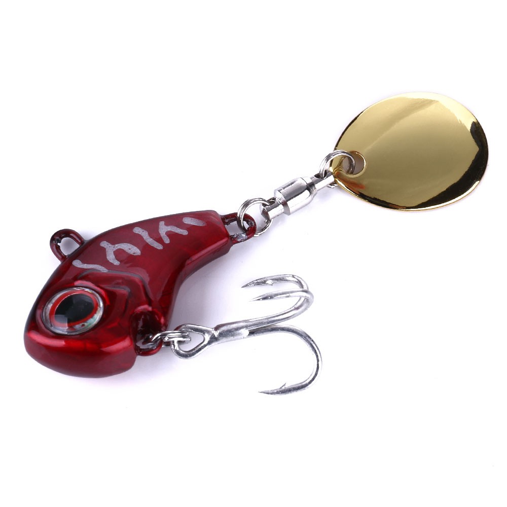 HENGJIA 1Pcs 9G/14G/16G/22G Umpan Pancing Metal Lead VIB Jig Swimbait Fishing Lure Ikan Wobbler Kail With Sequins