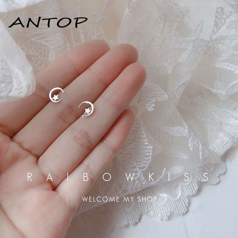 Sepasang Anting Kupu-kupu Mini Kecil Segar Fashion Wanita ANTOP