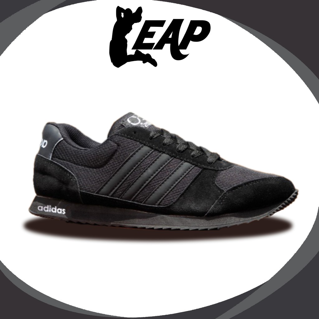 ( STD ) Adidas Neo City Racer || Full Black