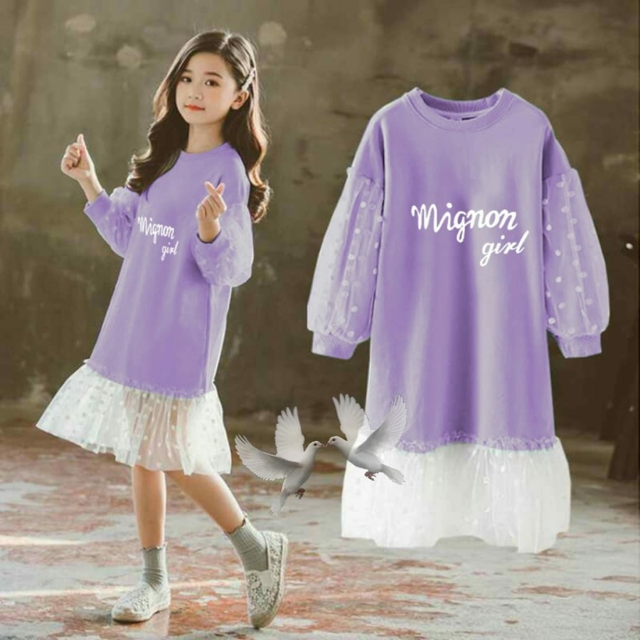 Dress anak perempuan terbaru 2023 tanggung usia 10 11 12 Tahun dress gaun untuk pesta Bahan Babyterr