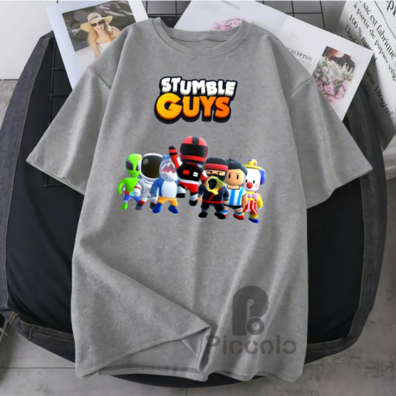 baju kaos anak stumble guys bahan premium free nama