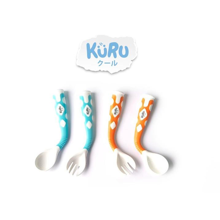 KURU FLEXI FUN SILICONE SPOON - KURU SENDOK SILICONE - Tommee Tippee Silicone Spoon first weaning SOFT - sendok makan anak - zeus