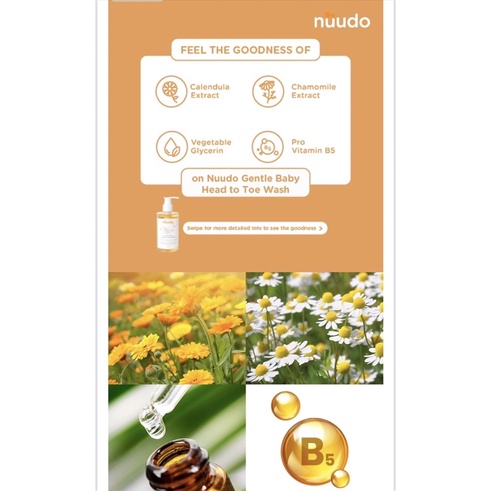 Nuudo by Pureco Gentle Baby Head to Toe // Nuudo by Pureco Kids Body to Face Wash // Nuudo Sabun Shampo Bayi Travel Size 60ml // Nuudo Sabun Cuci Muka &amp; Badan Anak 60ml Travel Size Plant Based Organic Alami