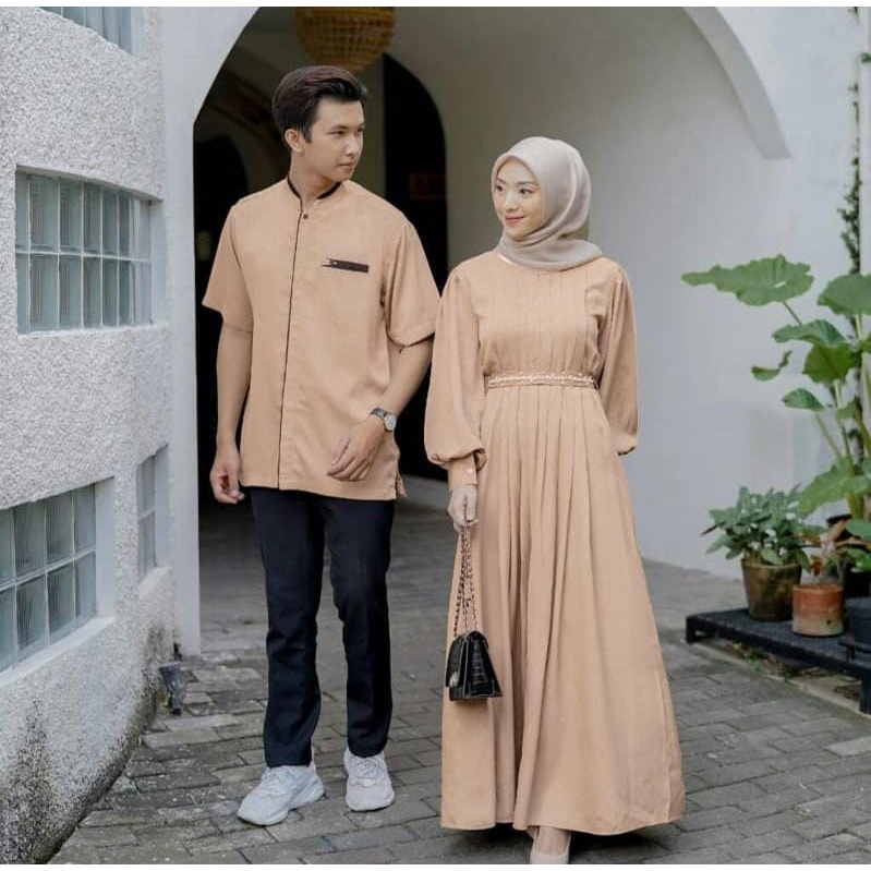 RELINE BAJU PASANGAN WANITA KOKO + GAMIS 04 / CP RELINE SHAKILA / BAJU COUPLE RELINE PREMIUM