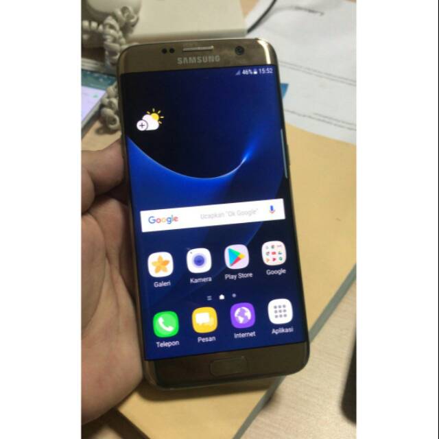 Jual Samsung Galaxy S7 Edge Gold Second (Bekas) Mulus