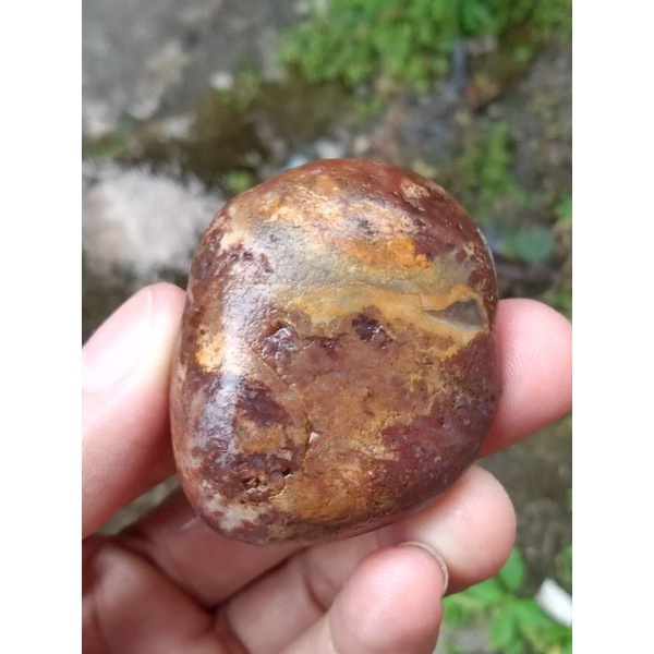 Batu Jasper Ujung Tanjung ( Rough / Bahan Akik Natural - bukan bacan obi giok kecubung red borneo )