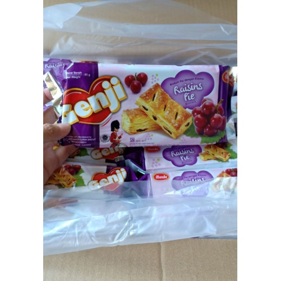 

agen distributor cemilan makanan ringan wafer biskuit genji raisins pie