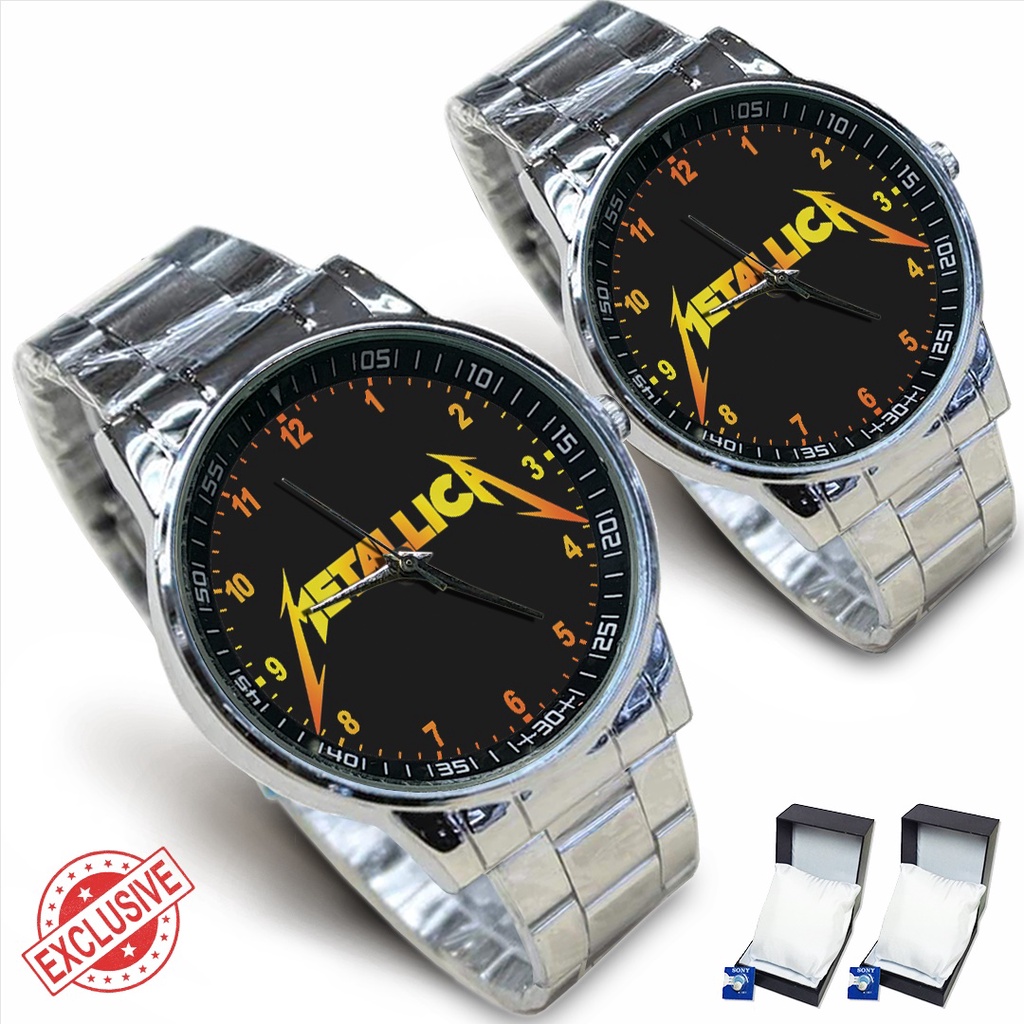 Jam Tangan Rantai Couple METALLICA MOTIF - 3 (Awesome)