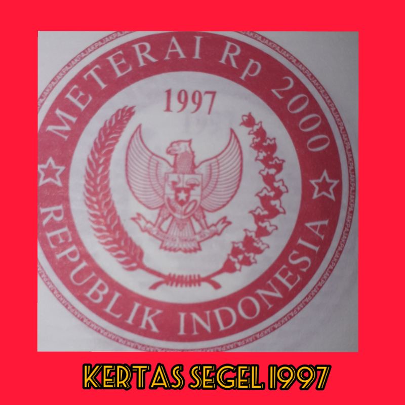 

KERTAS SEGEL TAHUN 1997