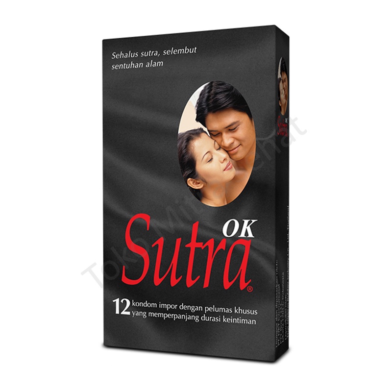 (PRIVASI AMAN) - KONDOM SUTRA OK isi 12 / KONDOM SUTRA OK HITAM / KONDOM SUTRA HITAM / ALAT KONTRASE