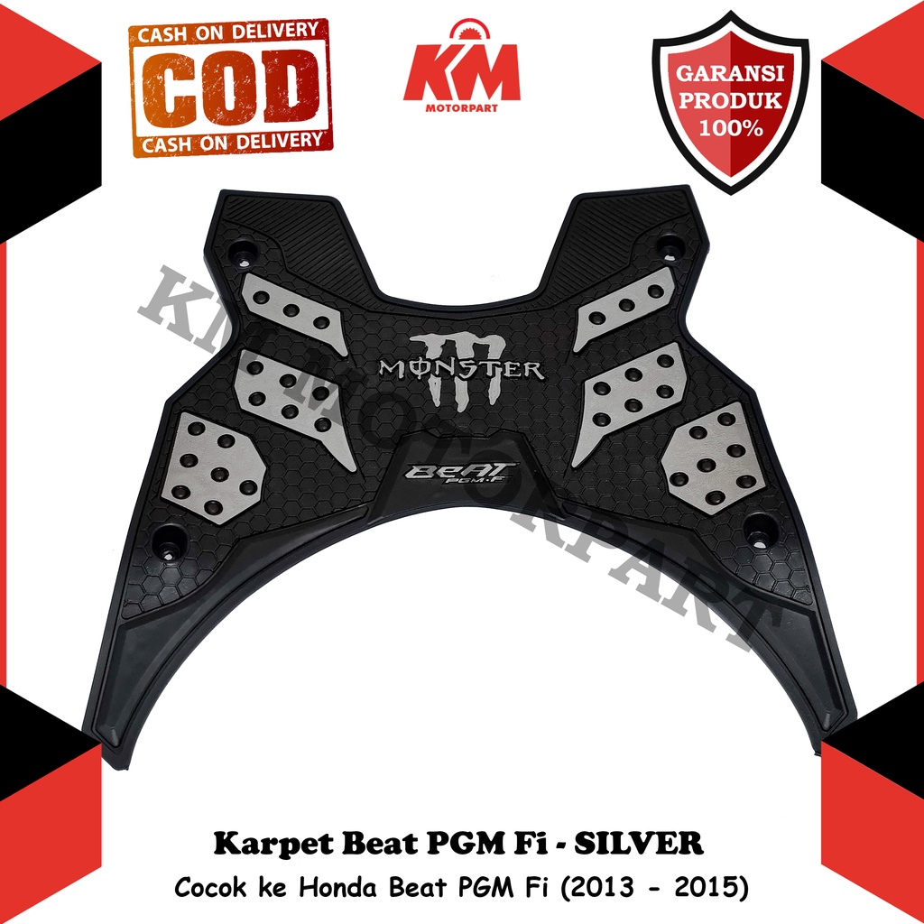 Karpet Beat PGM Fi 2013 - 2015 Keset Motor Honda Beat Fi Pijakan Kaki Variasi