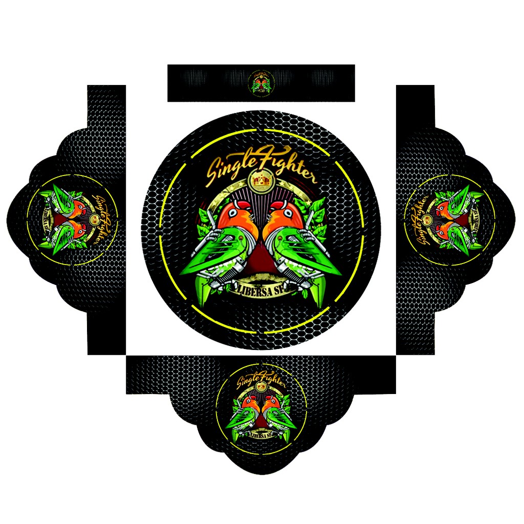 Stiker tebok LoveBird dan MURAI