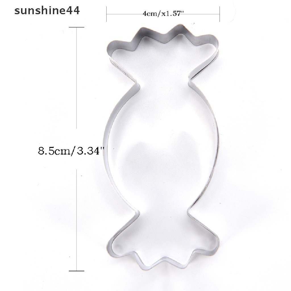 Sunshine Cetakan Kue / Biskuit Bentuk Permen Bahan stainless steel