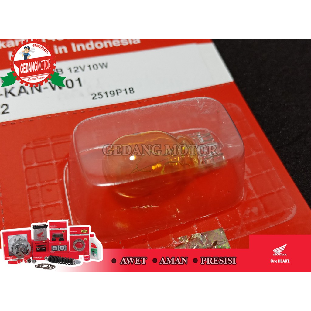 BOHLAM LAMPU DOP RITING SEIN KUNING T13 AHM SUPRA VARIO BEAT FI KAN