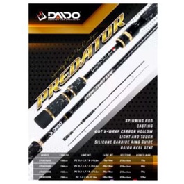 Joran DAIDO PREDATOR Spining/BC Bait Casting 198CM (FREE PACKING PIPA CARTOON)