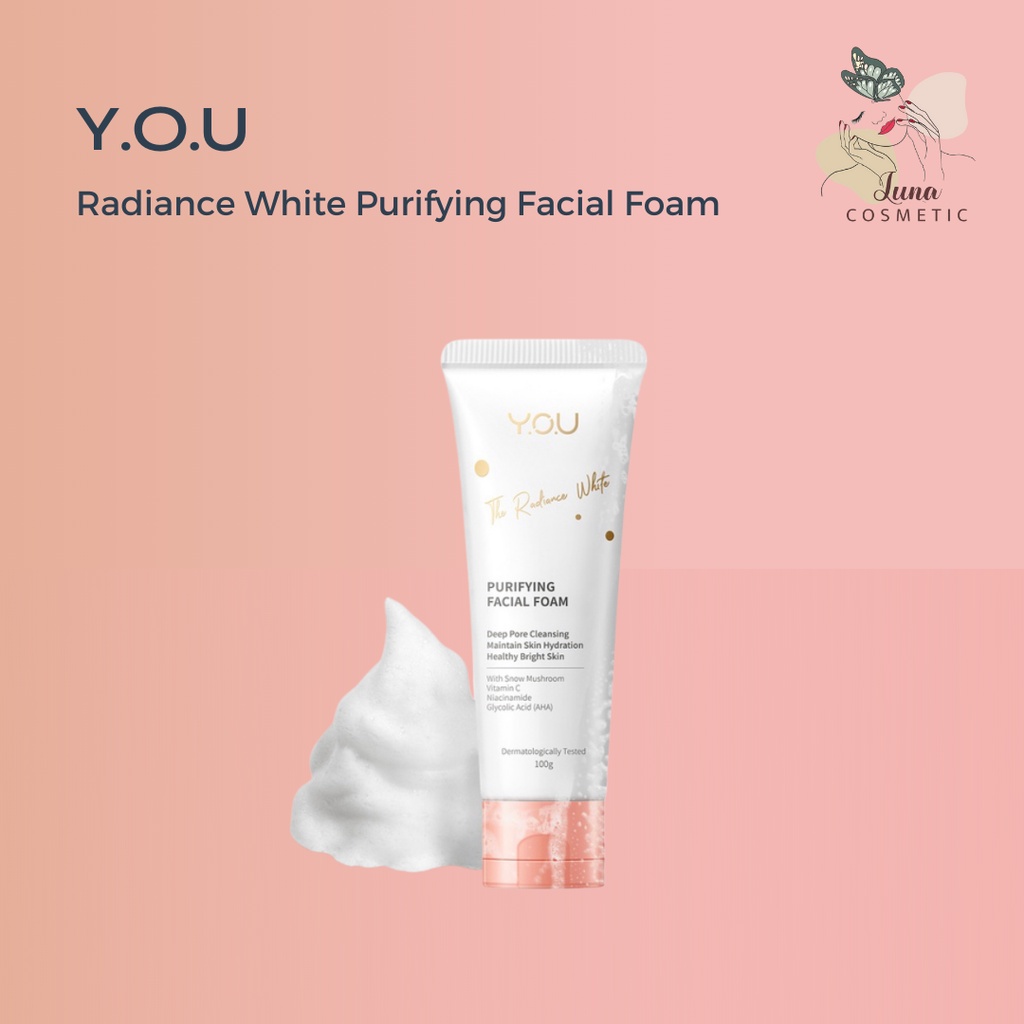 Y.O.U THE RADIANCE WHITE PURIFYING FACIAL FOAM 100ML