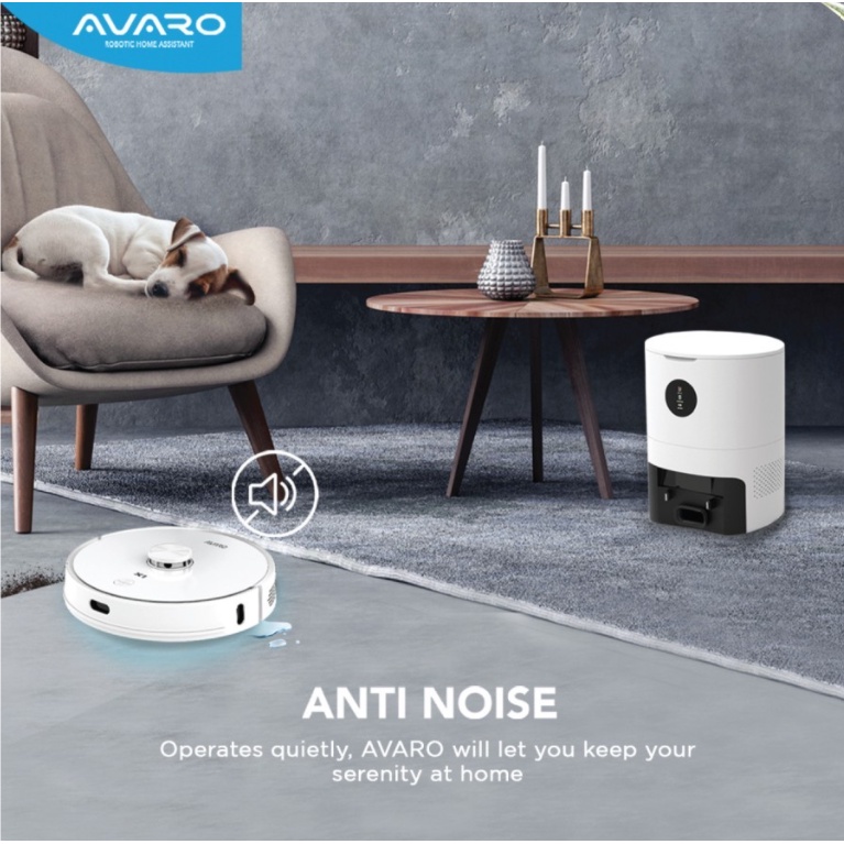 AVARO X1 ROBOT VACUUM CLEANER UVC 2700PA Ai Sensor Anti Bump &amp; Fall