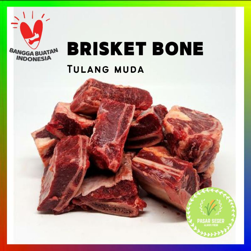 

Tulang Iga Brisket / Tulang Sop Muda Daging Sapi / Brisket Bone Bandi [±1kg]