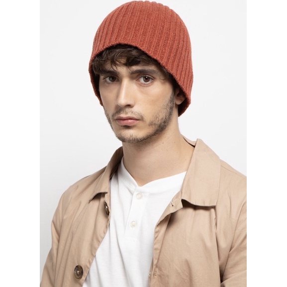 Urban State - Textured Knit Beanie ( Red )