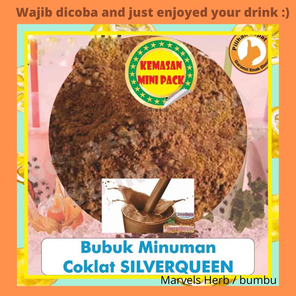 

Bubuk Minuman Rasa Coklat Silverqueen 50Gr Minuman Powder Coklat Silverqueen Bisa Kiloan Drinking Powder Kekinian Boba Aneka Instan Murah Enak Terbaik Halal Premium Distributor Toko Bukan 100Gr 100 Gram Javaland Verlin Plain