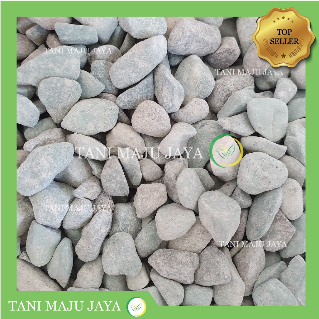 Batu Hias Hijau 500 gram Media Tanam Pot Tanaman Sukulen Batu Koral Aquascape