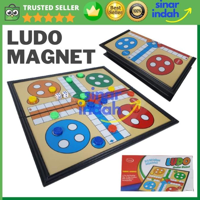 LUDO Magnet Lipat Board Game Mainan Papan Anak Premium Brain Game