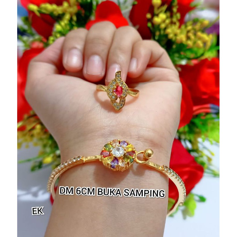 [BAYAR DITEMPAT]GELANG TANGAN WANITA XUPING BUKA SAMPING GELANG MEWAH ELEGAN