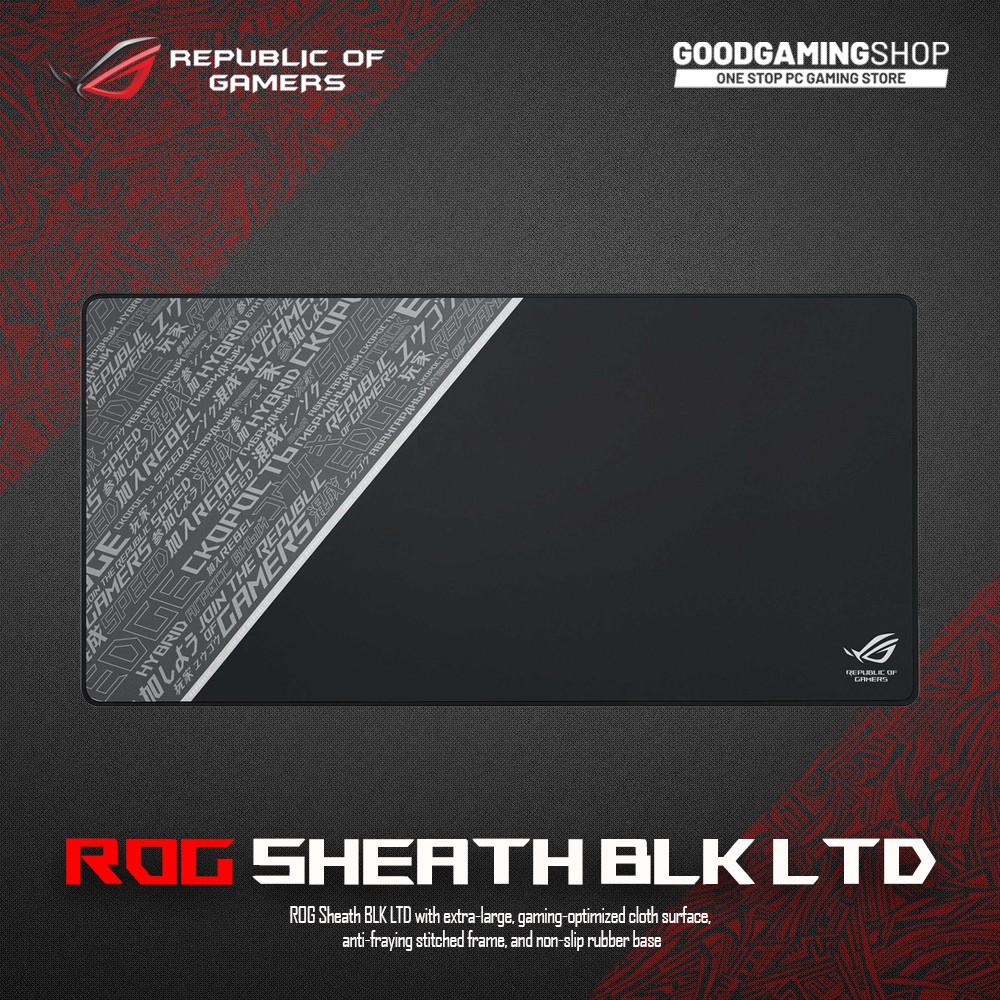 Asus Rog Sheath Blk Ltd Gaming Mousepad Shopee Indonesia