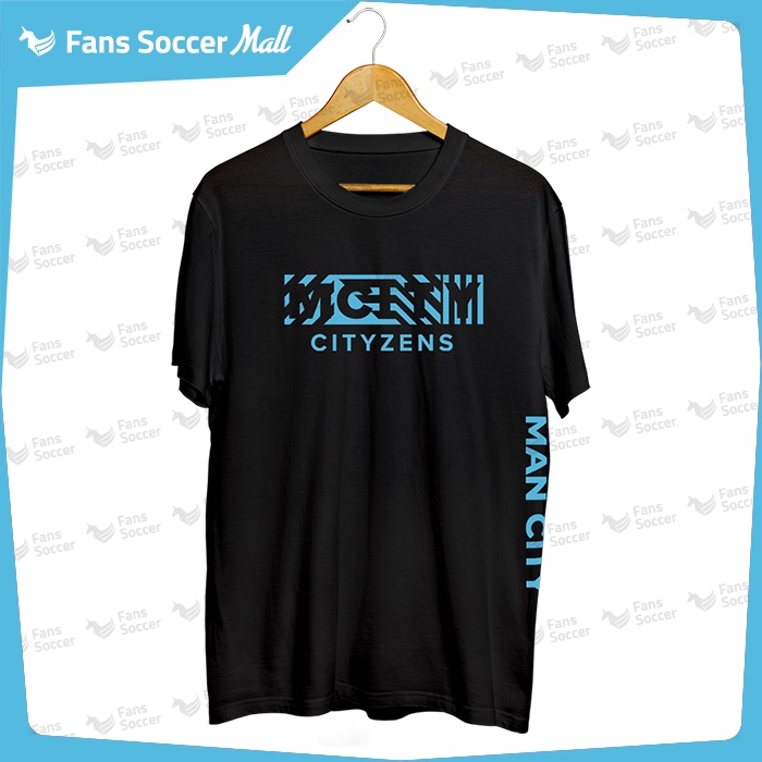 FANS SOCCER T-Shirt Man City 100% Cotton / Baju Kaos Manchester City / Kaos Cityzens