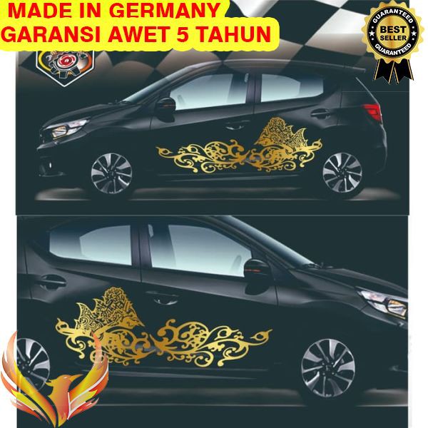 TERMURAH Stiker Sticker Bodi Mobil Wayang Kresna Cutting Stiker 150 Cm gold Phoenix Star