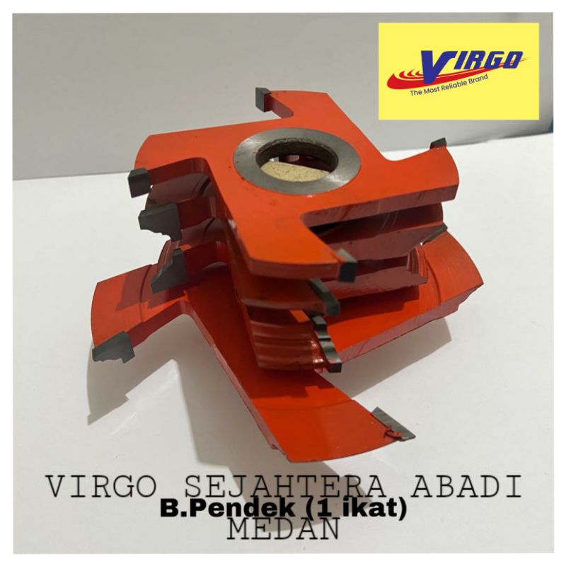 4 MATA PISAU PROFIL ROUTER DUDUK BUNGA PENDEK SPINDLE PINTU KAYU 4 PCS
