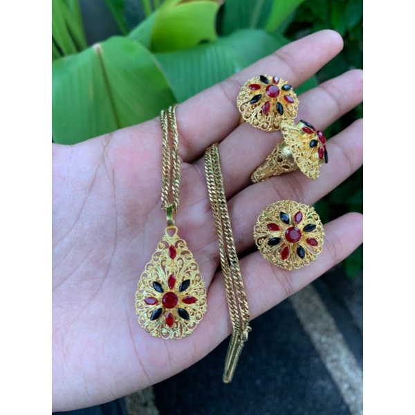 set kalung alpaka