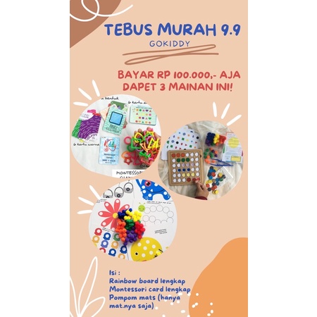 PAKET MONTESSORI TOYS