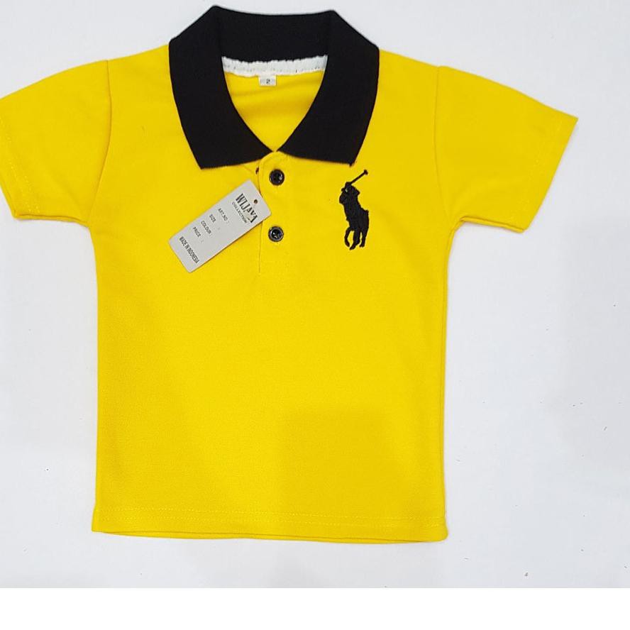 QAV3 Baju Kerah Anak (2) Bahan Nyaman   Dari Konveksi ☻Z9