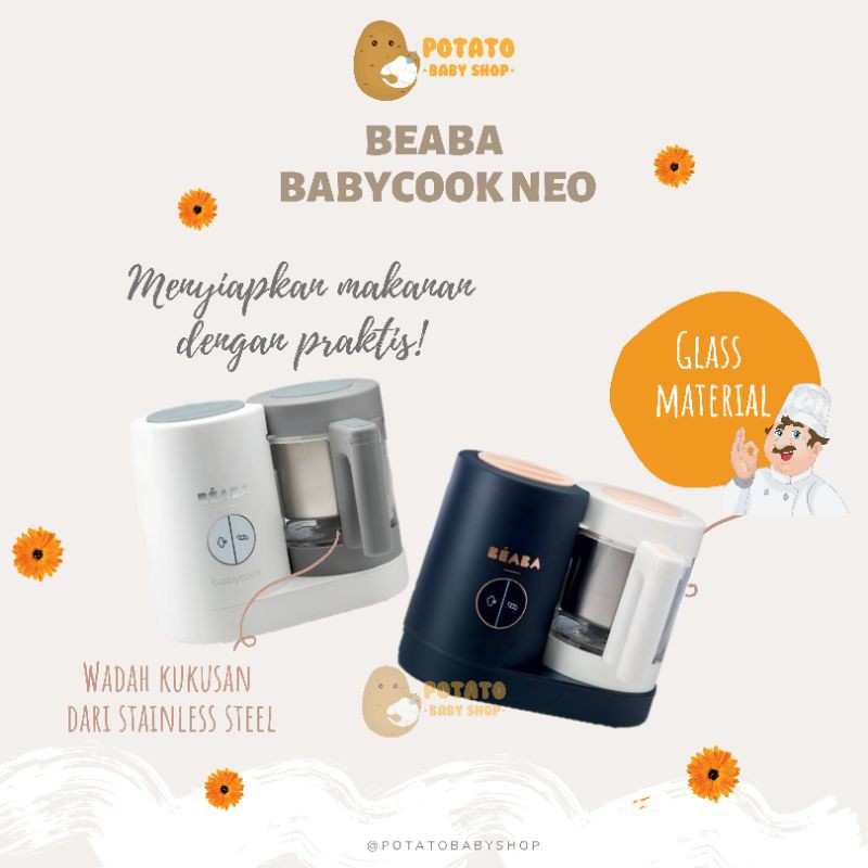 Beaba - Babycook Neo Baby Food Processor Night Blue Terracota