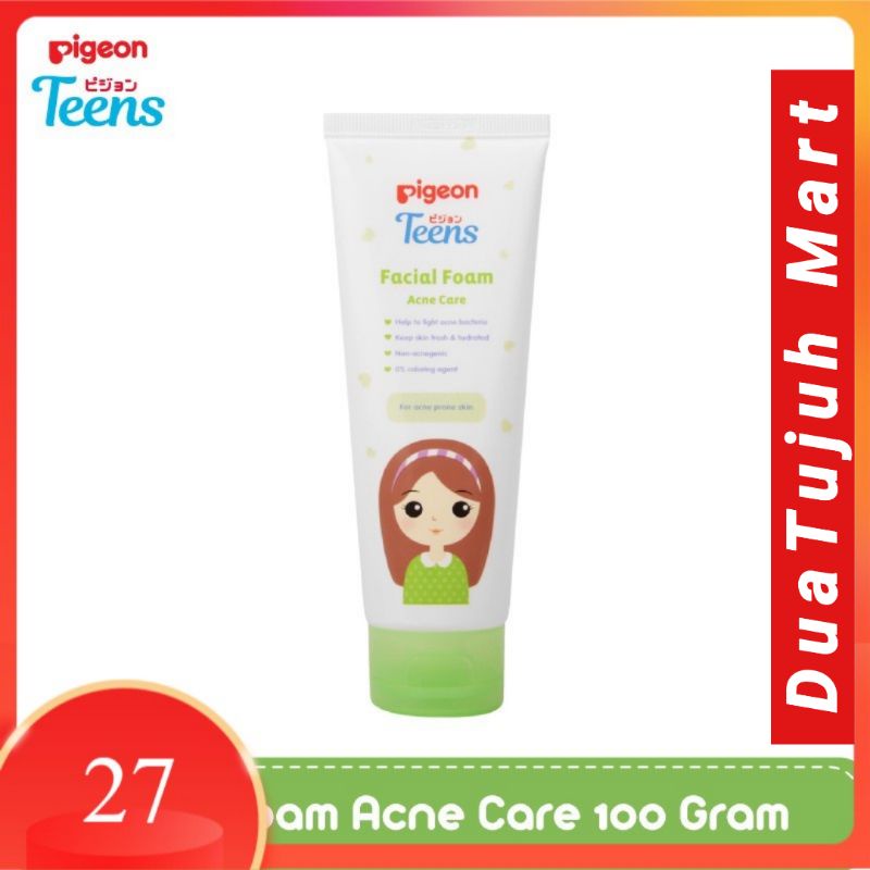 Pigeon Teens Facial Foam Acne Care 100 g / Sabun Muka Jerawat / Pembersih Wajah