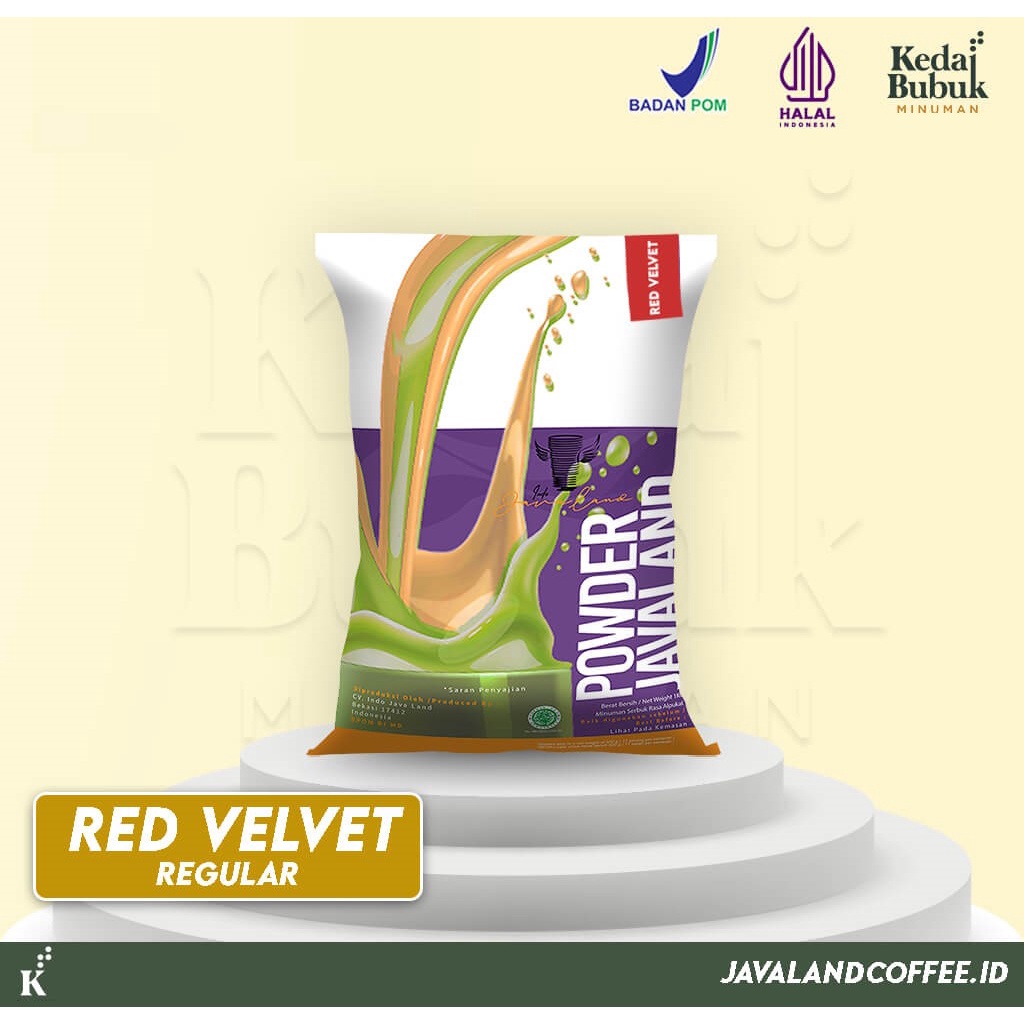 

Bubuk Minuman Rasa Red Velvet Plain Regular 1Kg - Javaland Powder