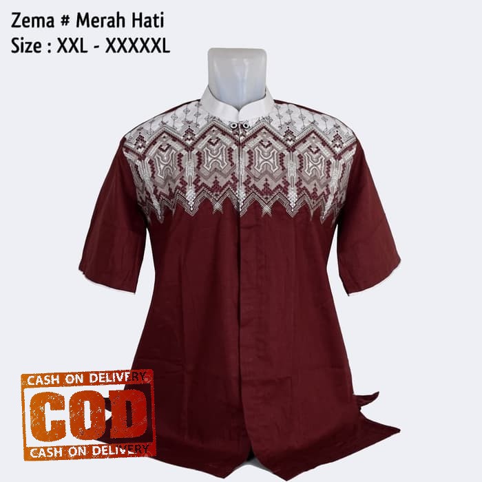 Hot Promo Baju Koko Jumbo Pria Muslim 24, Ukuran Big Size 2XL 3XL 4XL 5XL Baru