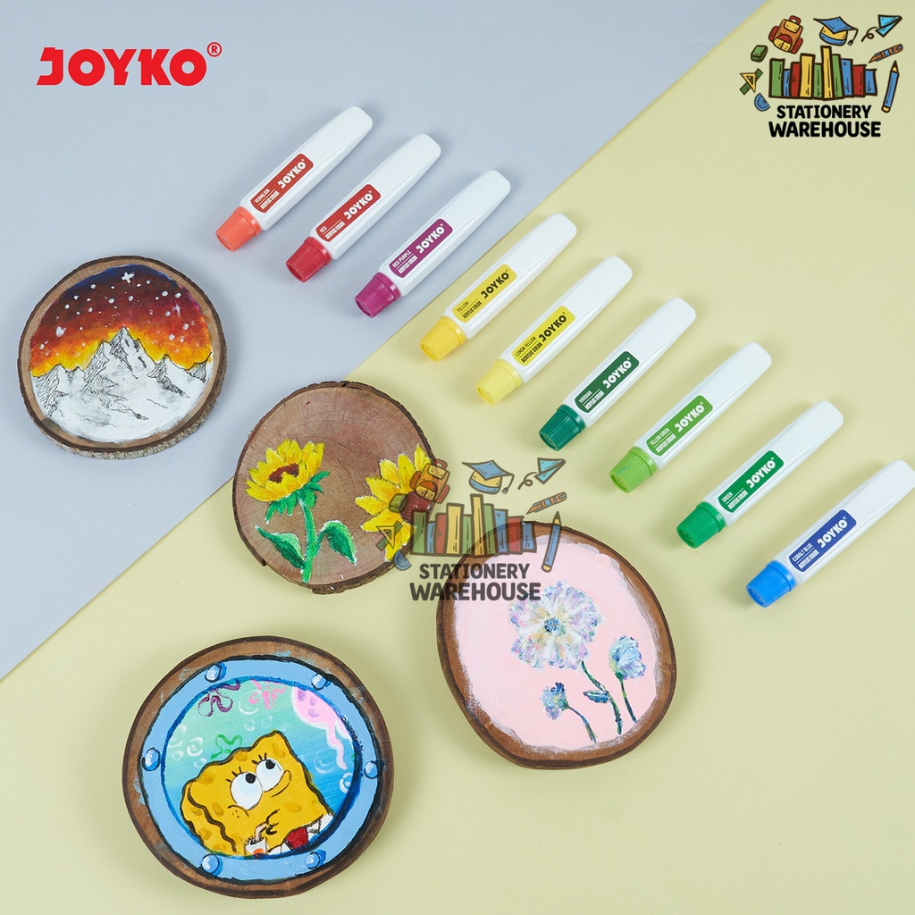 

Cat Akrilik Acrylic Color Joyko ACC-12ML 12 , 18 , 24 WARNA SF6